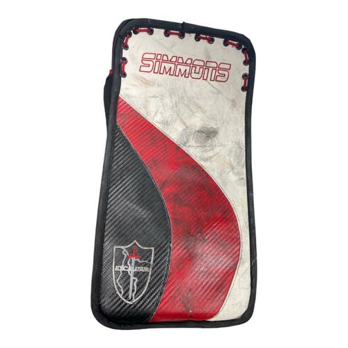 Used SIMMONS EXCALIBUR Senior Goalie Blocker White/Black/Red 11735-S000369117