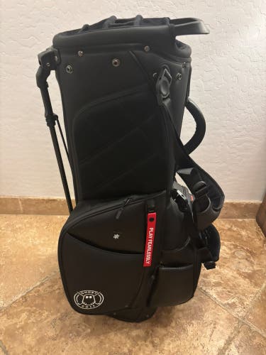 Ghost Golf Anyday 14-Way Stand Bag Black Premium Golf Bag Rain Hood