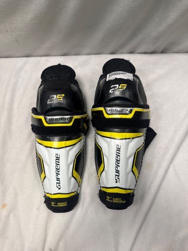 Used Bauer SUPREME Junior Shin Guards Black 9" 11490-S000278424