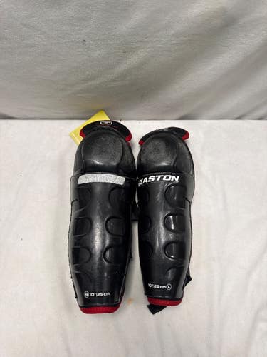 Used Easton TOTAL HOCKEY Junior Shin Guards Black 10" 11490-S000278423