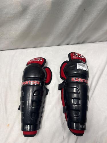 Used Easton TOTAL HOCKEY Junior Shin Guards Black 10" 11490-S000278422
