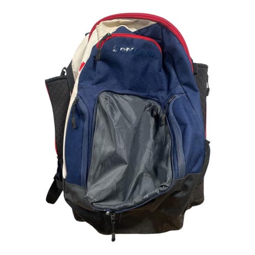 Used Demarini BACKPACK BB/SB Player Backpack White/Royal/Red 11735-S000365724