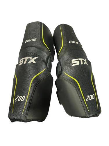 Used STX STALLION 200 Lacrosse Arm Pads/Guards Black MD 11735-S000364744