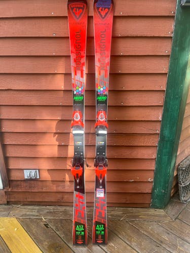 Women's 2025 Rossignol 157 cm Racing Hero Athlete FIS SL Skis With Bindings Max Din 15 (Used)