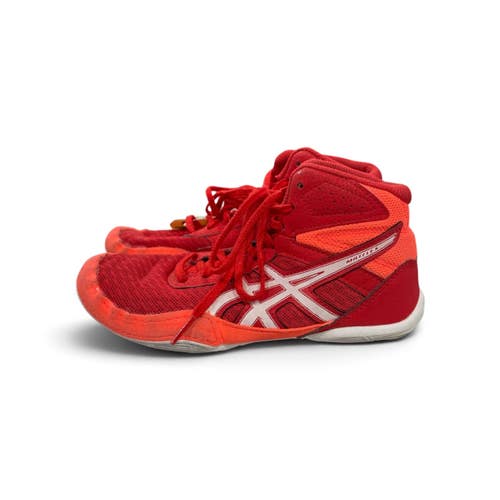 Used Asics Wrestling Shoes Red Junior 04.5 11735-S000369066