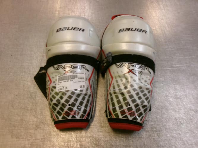 Used Bauer VAPOR X20 Youth Shin Guards Red 7" 11339-S000207913