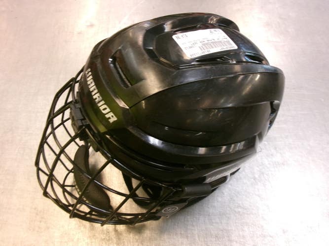 Used Warrior ALPHA NON CERT Helmet Cage Combo Black SM 11339-S000207907