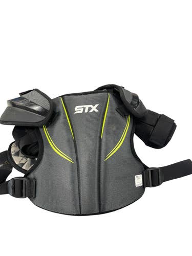 Used STX 200 STALLION + Lacrosse Shoulder Pads Black MD 11735-S000362659