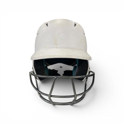 Used Easton Batting Helmet w/Mask White MD 11735-S000361524