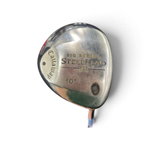 Used Callaway BIG BERTHA STEELHEAD III Mens Driver RH 10.0 Degree 11735-S000369698
