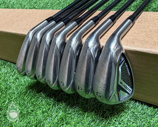Used RH Cobra AeroJet Irons 5-PW/GW MMT 60g Senior Flex Graphite Golf Club Set