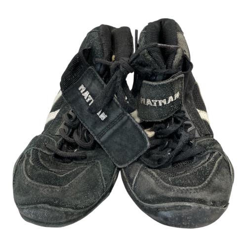 Used Matman Wrestling Shoes White Junior 04.5 11735-S000357428