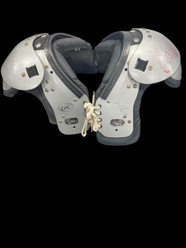 Used Rawlings MAG 16L FB Shoulder Pads Grey LG 11735-S000355317