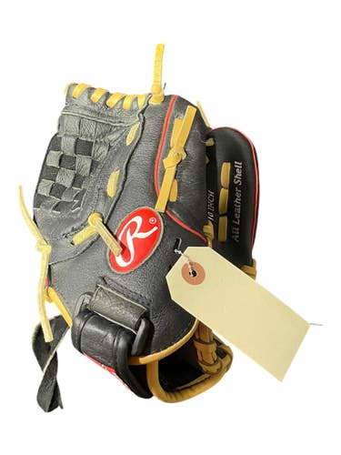 Used Rawlings H100BB BB/SB Glove RH Throw Black 10" 11735-S000366371