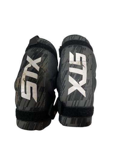 Used STX STALLION 75 Lacrosse Arm Pads/Guards Black MD 11735-S000362886