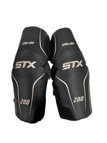 Used STX STALLION 200 Lacrosse Arm Pads/Guards Black MD 11735-S000362853