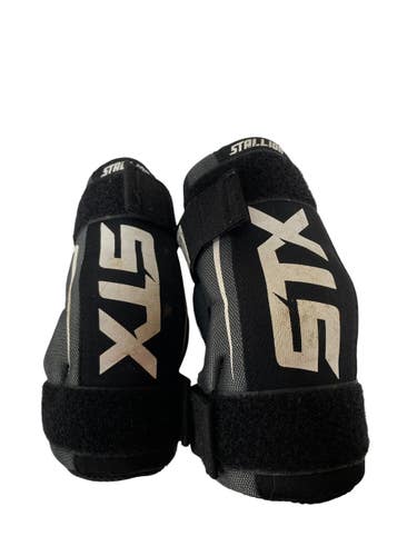 Used STX 50 Lacrosse Arm Pads/Guards Black XS 11735-S000362827
