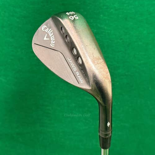 Callaway Jaws Raw Black Plasma 56-10S 56 Sand Wedge Stepped Steel Wedge Flex