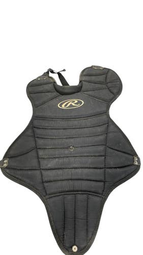 Used Rawlings AGES 9-12 Catchers Chest Protector Black Youth 11735-S000360363