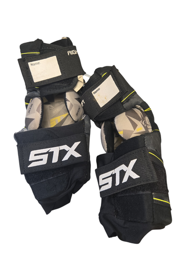 Used STX STALLION 100 Lacrosse Arm Pads/Guards Black SM 11735-S000358874