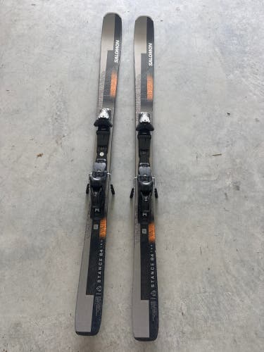 Salomon Stance 84 169 cm  Skis With Salomon - E M12 GripWalk Bindings (Used)