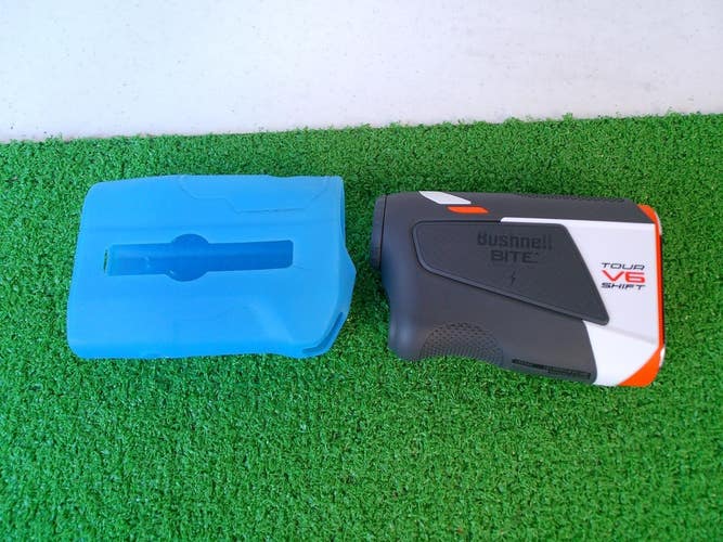Bushnell Tour V6 Shift Golf Laser Rangefinder, Magnetic Grip w/ Cover