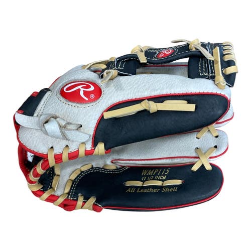 Used Rawlings WMP115 BB/SB Glove RH Throw Grey 11 1/2" 11735-S000370302