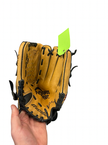 Used Mizuno POWER CLOSE BB/SB Glove RH Throw Brown 11 1/2" 11682-S000140806