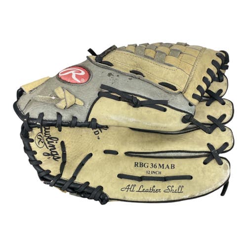 Used Rawlings PLAYER PREFERRED BB/SB Glove RH Throw Silver 12" 11735-S000369884