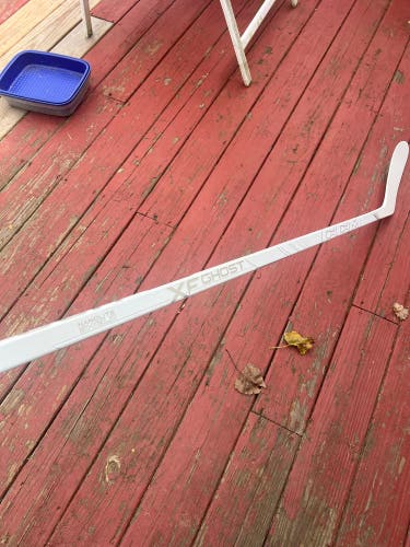 Senior White CCM XF Ghost Left Hand Hockey Stick P28+1/4 65 Flex (New)