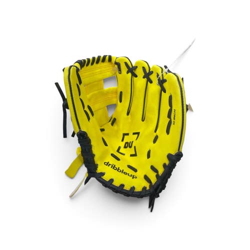 Used DRIBBLEUP GLOVE BB/SB Glove RH Throw Yellow 10" 11735-S000369267