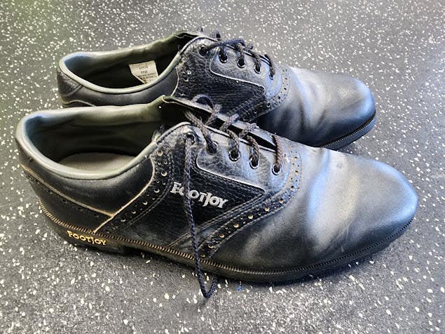Used Foot Joy Mens Golf Shoes Black Senior 11 11849-S000045286