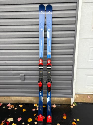 Dynastar GS 188 cm Racing Skis With Bindings Max Din 18 (Used)