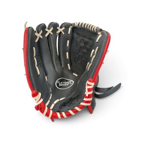 Used Rawlings PL115G BB/SB Glove RH Throw White/Royal/Red 11" 11735-S000369489