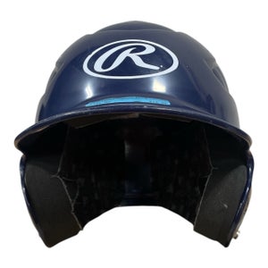 Used Rawlings RCFH Batting Helmet No Mask Navy Blue MD 11735-S000365500