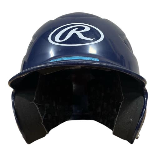 Used Rawlings RCFH Batting Helmet No Mask Navy Blue MD 11735-S000365500