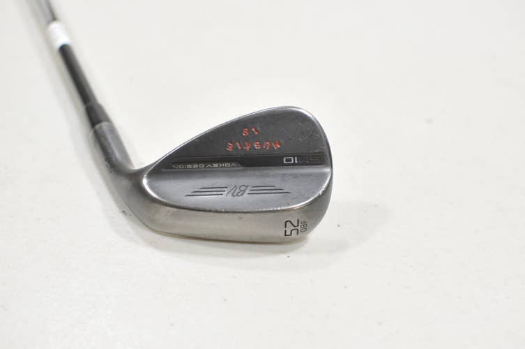 Titleist Vokey SM10 Jet Black 52-08F Wedge Stiff RH AMT Black S300 #229330