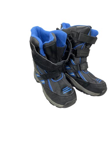 Used PORTO BOOTS Boys Snowboard Boots Black And Royal Blue Junior 05 11735-S000364312