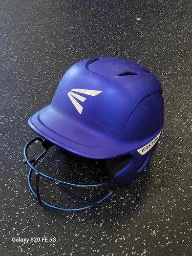 Used Easton GHOST Batting Helmet w/Mask Royal Blue SM 11849-S000045226