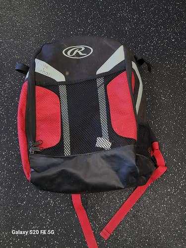 Used Rawlings BACKPACK BB/SB Player Backpack Black 11849-S000045229
