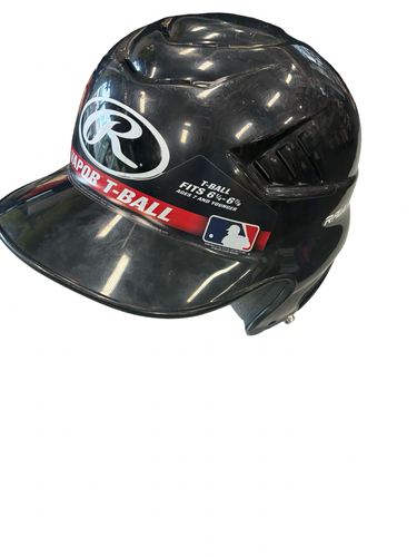 Used Rawlings BB HELMET Batting Helmet No Mask Black MD 11682-S000140708