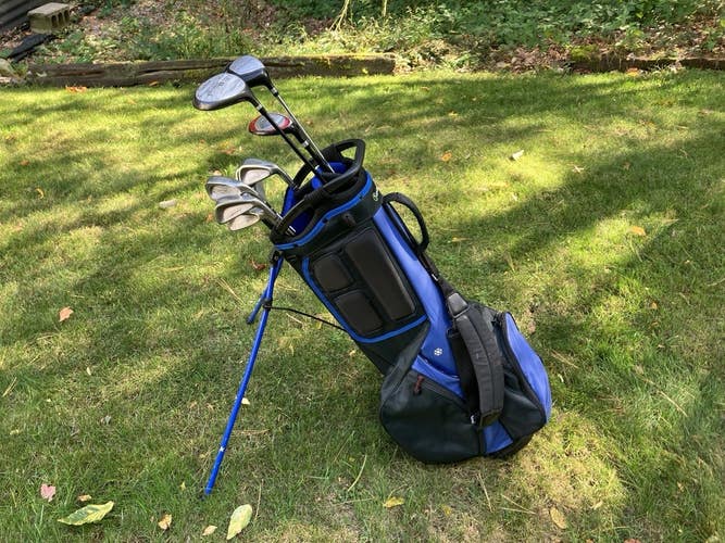 Mens Complete Golf Club Set & Bag, Senior Flex, Mostly Wilson