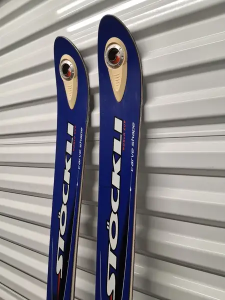 Stockli World Cup Laser GS w/3/4th of Marker Logic 2 Bindings Size