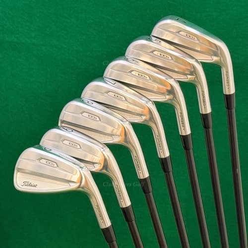 Titleist 2021 T100s Forged 4-PW Iron Set TT AMT Black R300 Onyx Steel Regular