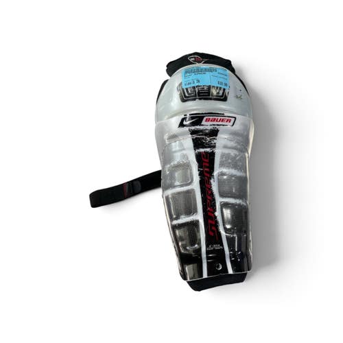 Used Bauer SUPREME Junior Shin Guards White 8" 11735-S000367202