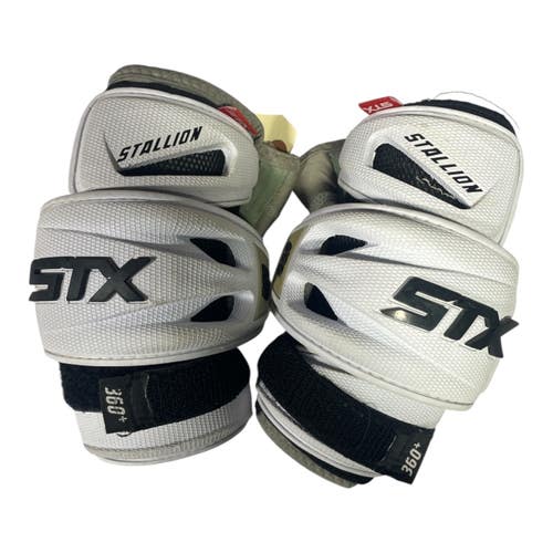 Used STX STALLION 900 Lacrosse Arm Pads/Guards White MD 11735-S000365334