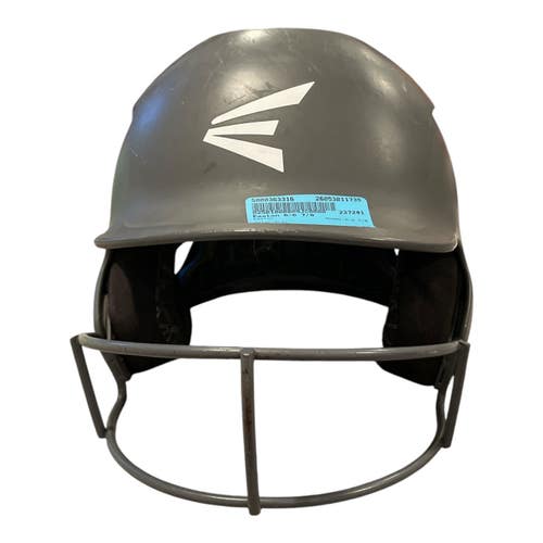 Used Easton 6-6 7/8 Batting Helmet w/Mask Grey S/M 11735-S000363316