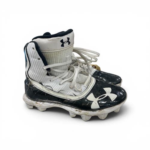 Used Under Armour LAX Cleats Boys Black Youth 06.0 11735-S000361631
