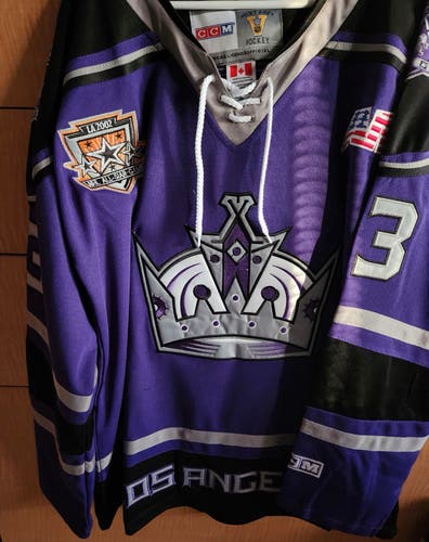 Los Angeles LA Kings Ziggy Palffy Hockey Jersey 90s Purple XL