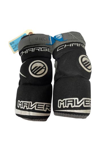 Used Maverik ARM PADS ELBOW Lacrosse Arm Pads/Guards Black MD 11735-S000364734